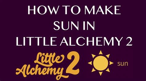 How to make Sun in Little Alchemy 2 - HowRepublic