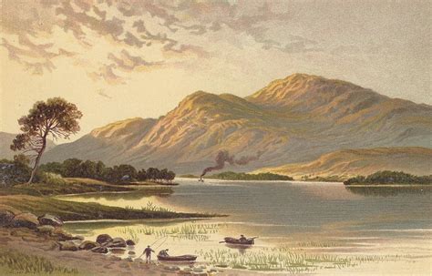 Ben Lomond from Tarbet Scotland antique print 1889 – Maps and Antique Prints