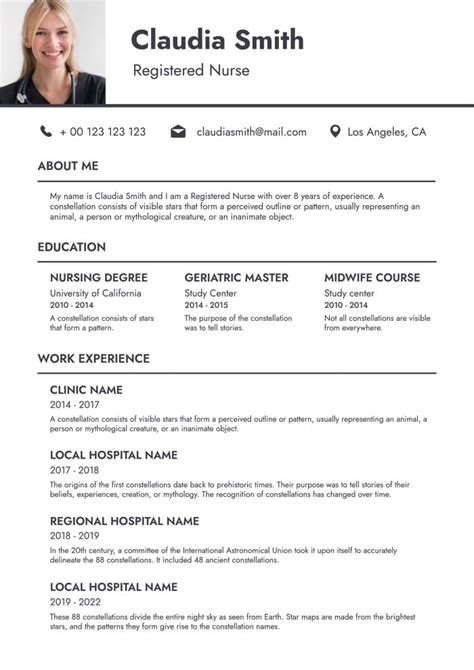 Nurse Cv Format Nurse Resume Sample And Template - vrogue.co