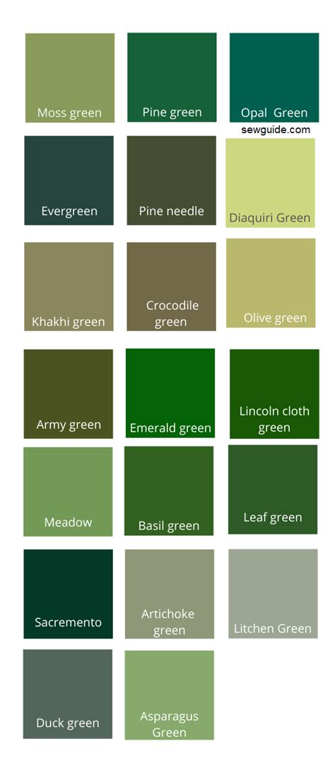 Green Color And Its Different Shades In Fashion - SewGuide