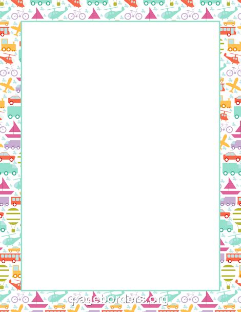 simple colorful border design - Clip Art Library