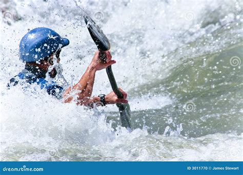 Whitewater kayaking stock photo. Image of kayaker, adventure - 3011770