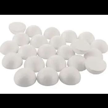 Creatistics Polystyrene Half Balls 6.5 cm- Pack of 24