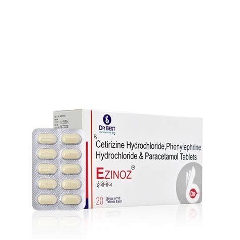 Phenylephrine Hydrochloride Tablets | Cetrizine | Paracetamol | DR BEST