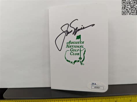 Jack Nicklaus Signed Augusta National Golf Club Members Scorecard ...