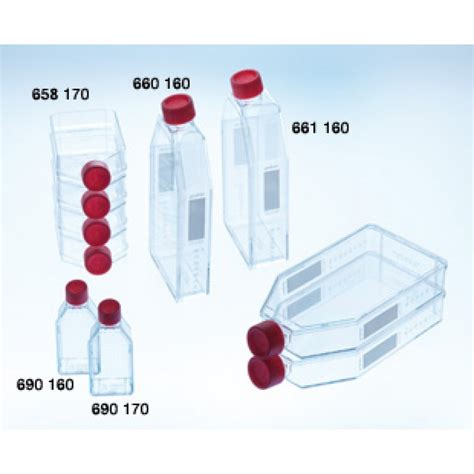 Greiner Bio-One CELLSTAR T25 Tissue Culture Flask, Sterile, Plug Seal Cap, Measuring Grid ...