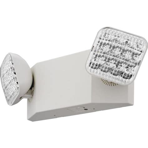 Lithonia Lighting Emergency Light Two LED L-Amp Ivory White in the ...