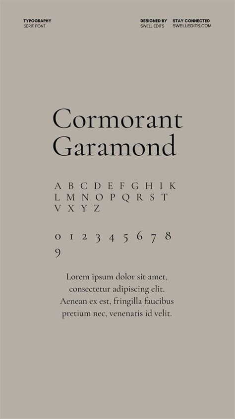 Serif Font - Cormorant Garamond - Wedding Font - Fancy Font - Font Pairing | Wedding fonts ...