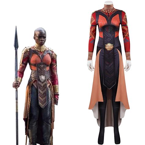 Black Panther: Wakanda Forever Okoye Cosplay Costume Jumpsuit Outfits ...