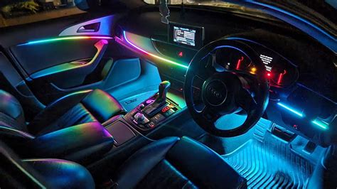 Audi A6 C7 | LED Bead Symphony Kit Ambient Light Install | RGB LED Car Interior Lights - YouTube