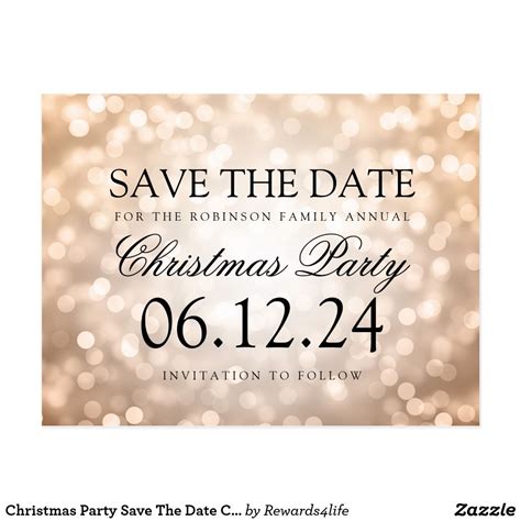 Save The Date Christmas Party Template Free