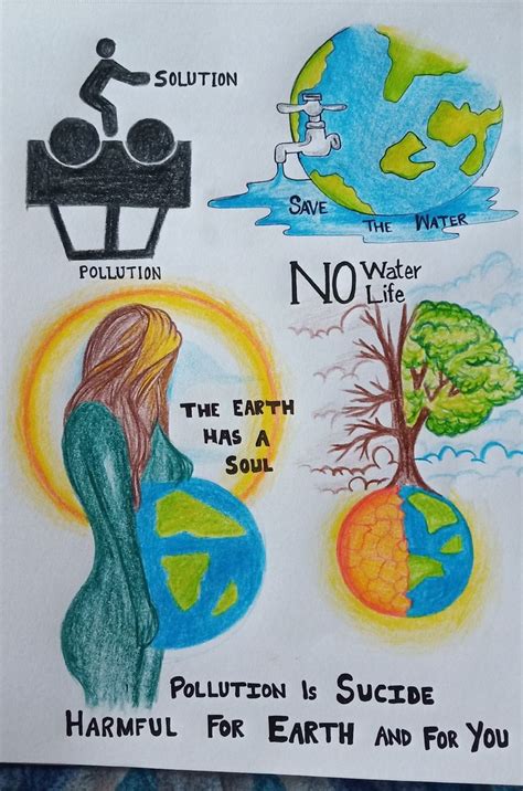 Save the world | Poster drawing, Easy drawings, Save water poster drawing