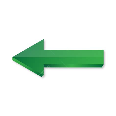 Green Arrow Left Direction Symbol, Green Arrow, Arrow Left, Arrow PNG ...