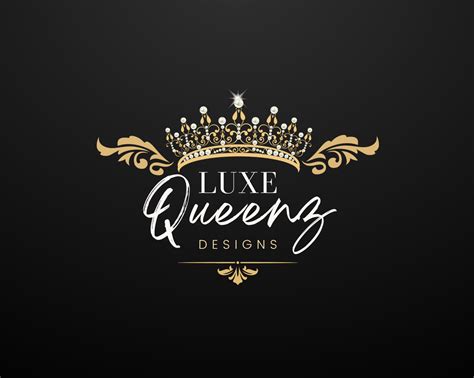 Gold Crown Logo Luxury Gold Logo Design Hair Salon Logo - Etsy