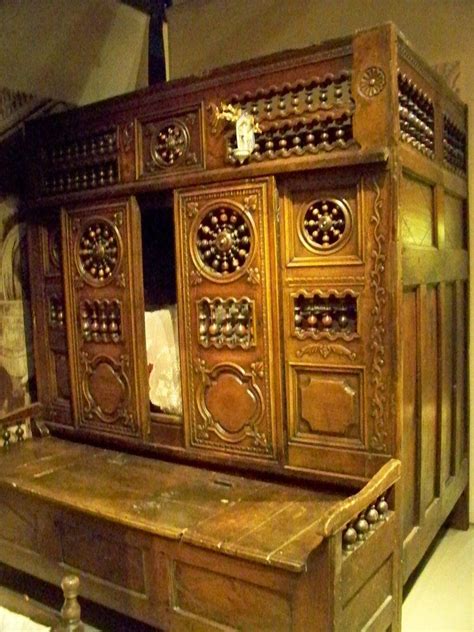 Wooden Enclosed Bed: Bed chambers in the gothic period were originally all enclosed into a wall ...