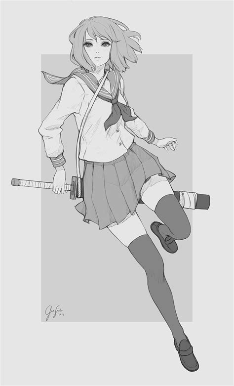 ArtStation - OC Sketch, Geo Siador | Anime poses reference, Drawing ...