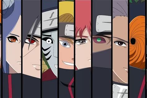 9 Identitas Anggota Akatsuki dan Desa Asalnya di Anime Naruto, Ada yang ...