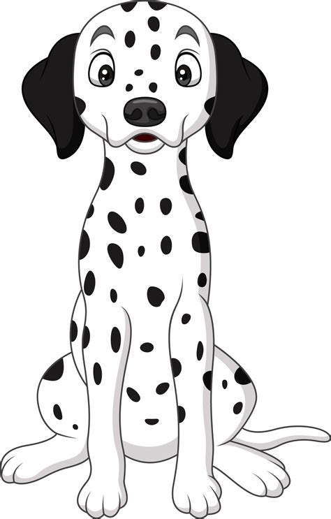 Cartoon cute dalmatian dog 8733834 Vector Art at Vecteezy