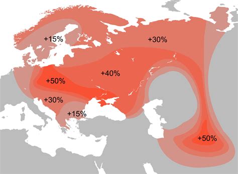 Distribution Haplogroup R1a Y-DNA - Генофонд славян — Википедия Ancient Art, Ancient History ...