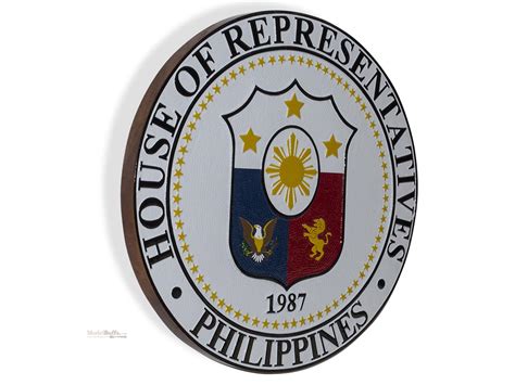 House of Representatives of the Philippines Seal Plaque Tail Shields & Flashes, Plaques & Seals ...