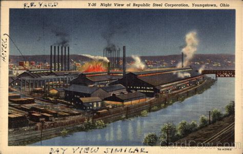 Republic Steel Corporation - Night View Youngstown, OH