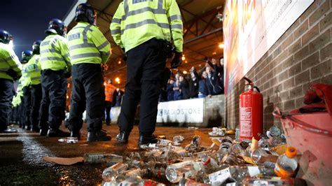 Eleven arrests after 'despicable' violence at rare Stoke vs Port Vale derby match | UK News ...