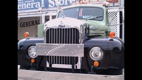 1950's Mack Truck B61 GrnBlk OT032313 - YouTube