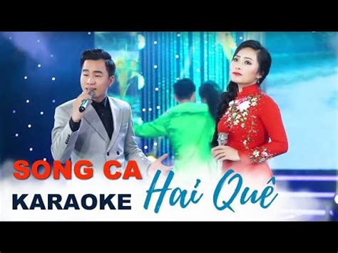 Karaoke Hai quê. Song ca - YouTube