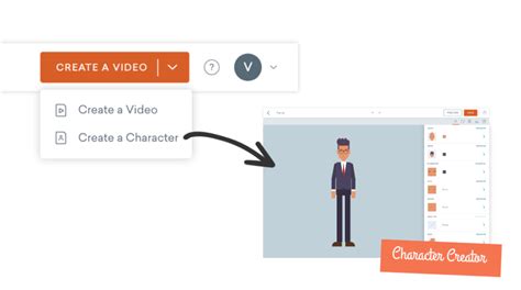 Quick Access to the Character Creator - Vyond Product Releases