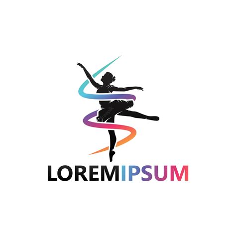 Premium Vector | Ballet dance logo template design