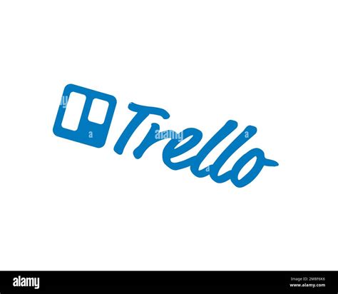 Trello, rotated logo, white background B Stock Photo - Alamy