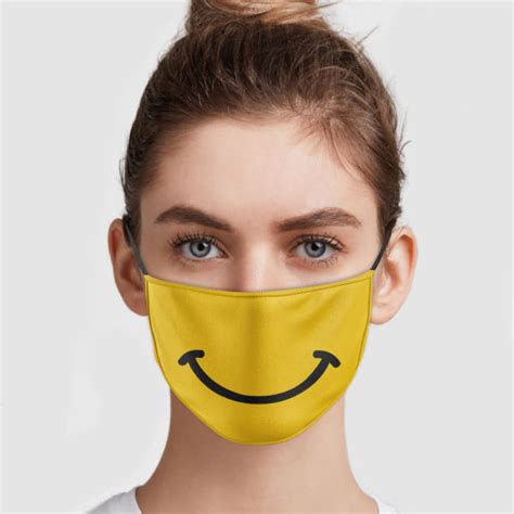 Smiley Face Mask | Allbluetees.com