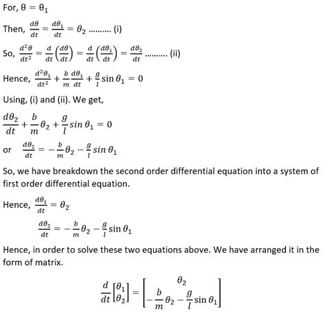 SIMULATION OF DAMPED PENDULUM - Projects - Skill-Lync