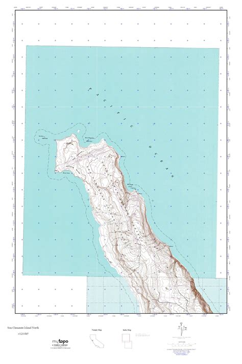 MyTopo San Clemente Island North, California USGS Quad Topo Map