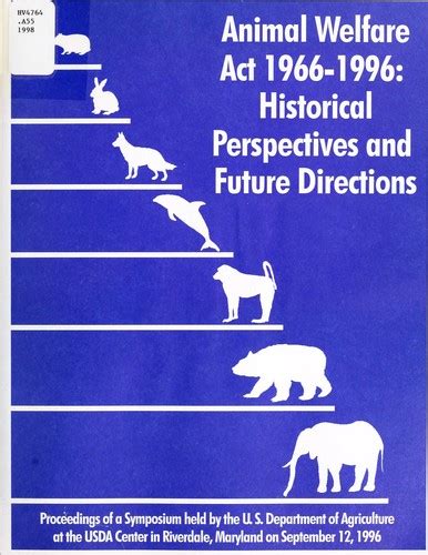 Animal Welfare Act 1966-1996 | Open Library