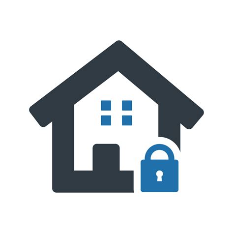 Home security icon on white background 6085902 Vector Art at Vecteezy