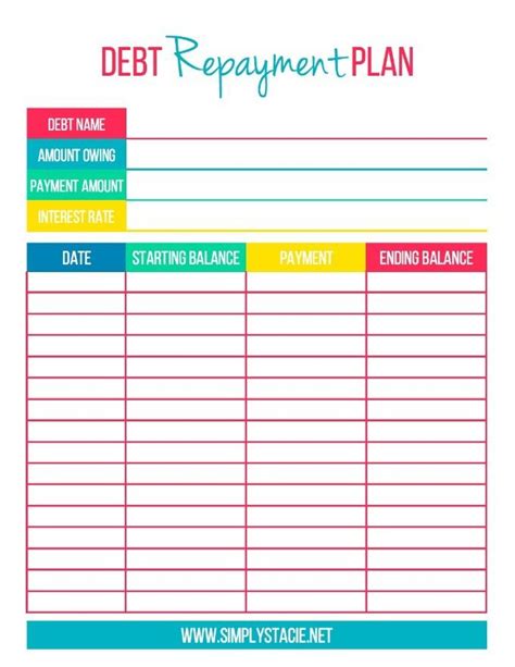 Debt Repayment Printables - Get organized and focused on improving your ...