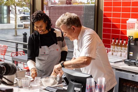 Chef Gordon Ramsay Visits The Wharf