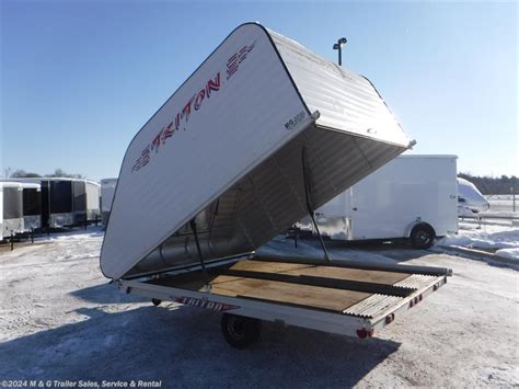 Used Triton Snowmobile Trailer Classifieds | 2002 Triton 8.5'x10' Tilt Coverall Snowmobile ...