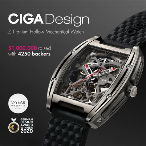 Track CIGA Design Z-Series Mechanical Titanium Watch's Indiegogo ...