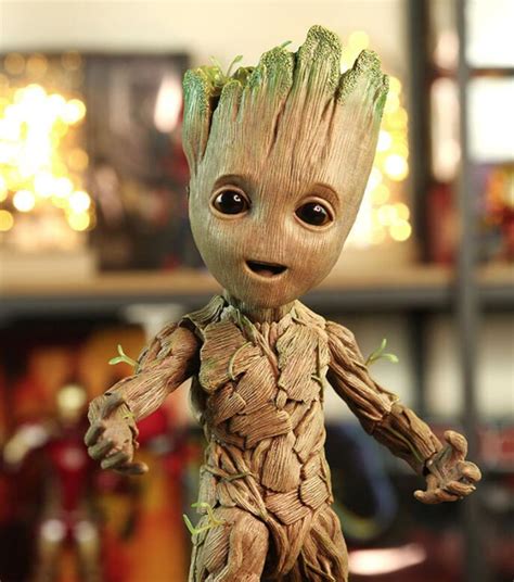 Marvel-Guardians-of-The-Galaxy-Groot-Cute-Baby-Tree-Man-Joints-Moveable ...