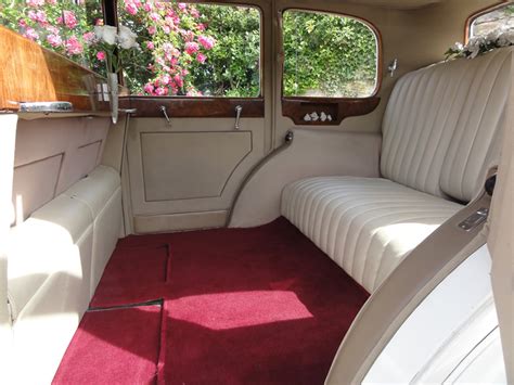 Vintage Ivory Rolls Royce Wedding Car