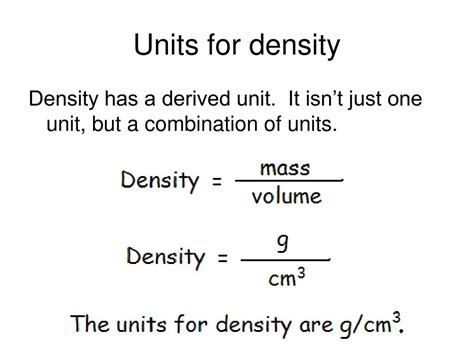 Density Unit