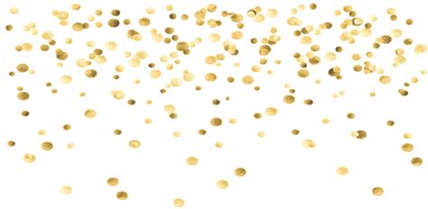 Gold Confetti Falling Clipart Transparent Background Confetti Gold ...