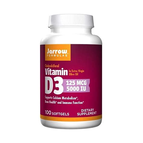 Jarrow Formulas Vitamin D3 5000 IU 100 капсул - купить Луганск