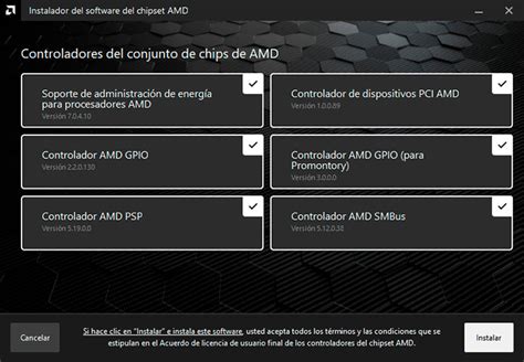 AMD Chipset Drivers v4.06.10.651 WHQL, cambios en la mayoría de componentes