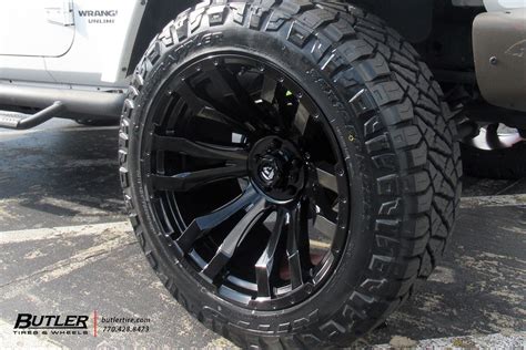 Jeep Wrangler with 22in Fuel Blitz Wheels exclusively from Butler Tires ...