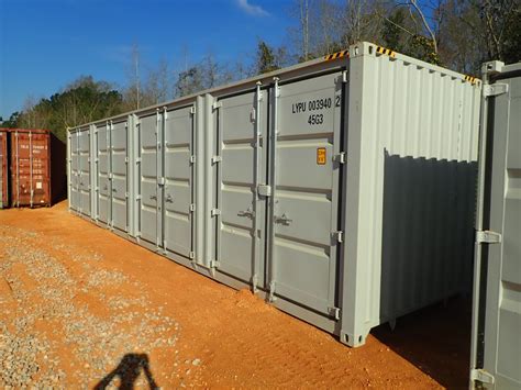 40' steel shipping container w/4 side doors - J.M. Wood Auction Company, Inc.