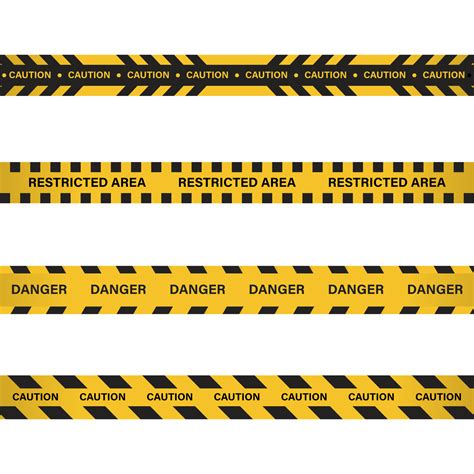 Restricted area, danger tape with yellow and black color. Caution tape for police, accident ...