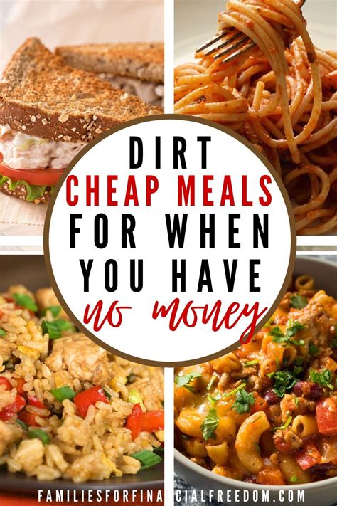 47 Dirt Cheap Meals (2 Week Meal Plan): Eat for as Little as $1 a Day! | Cheap easy meals, Cheap ...